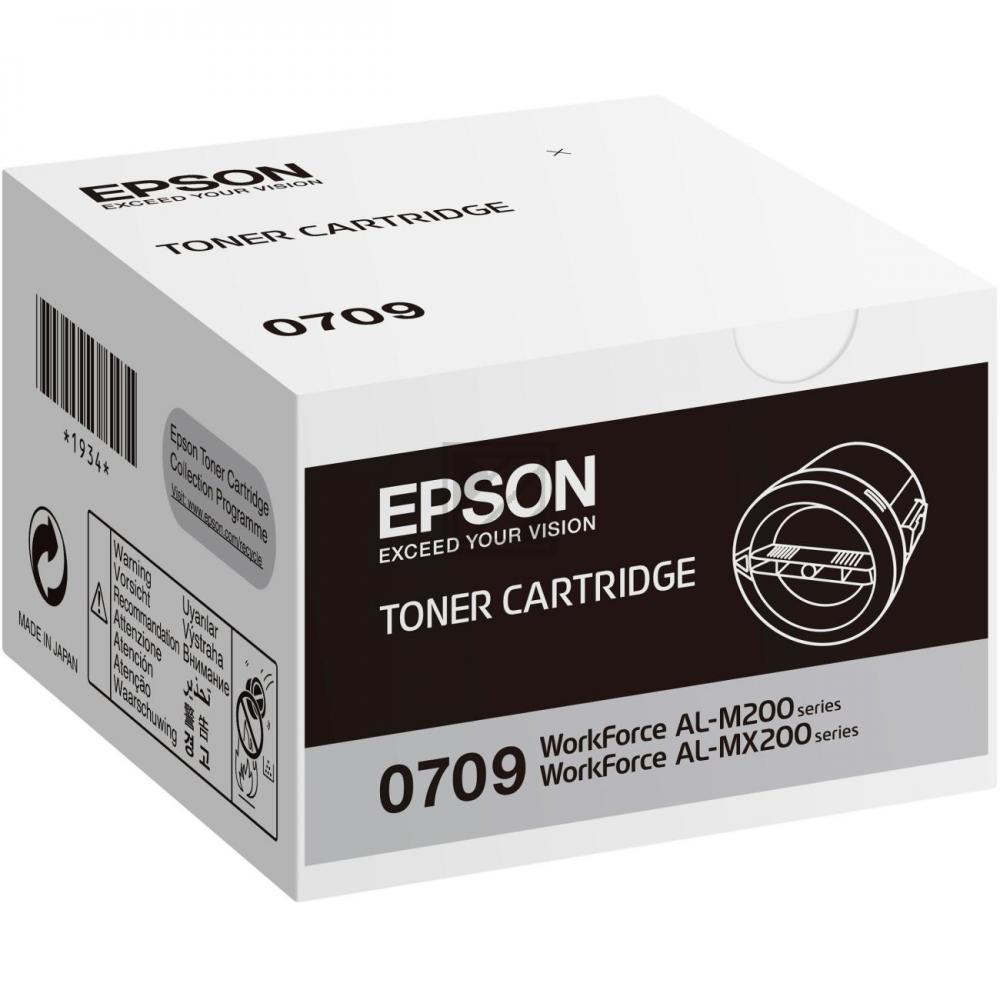 Epson 0709 - black - original - toner cartridge - Workforce al-m200dn. AL-M200DN DOUBLE BUNDLE ETD. AL-M200DW. AL-MX200DNF. AL