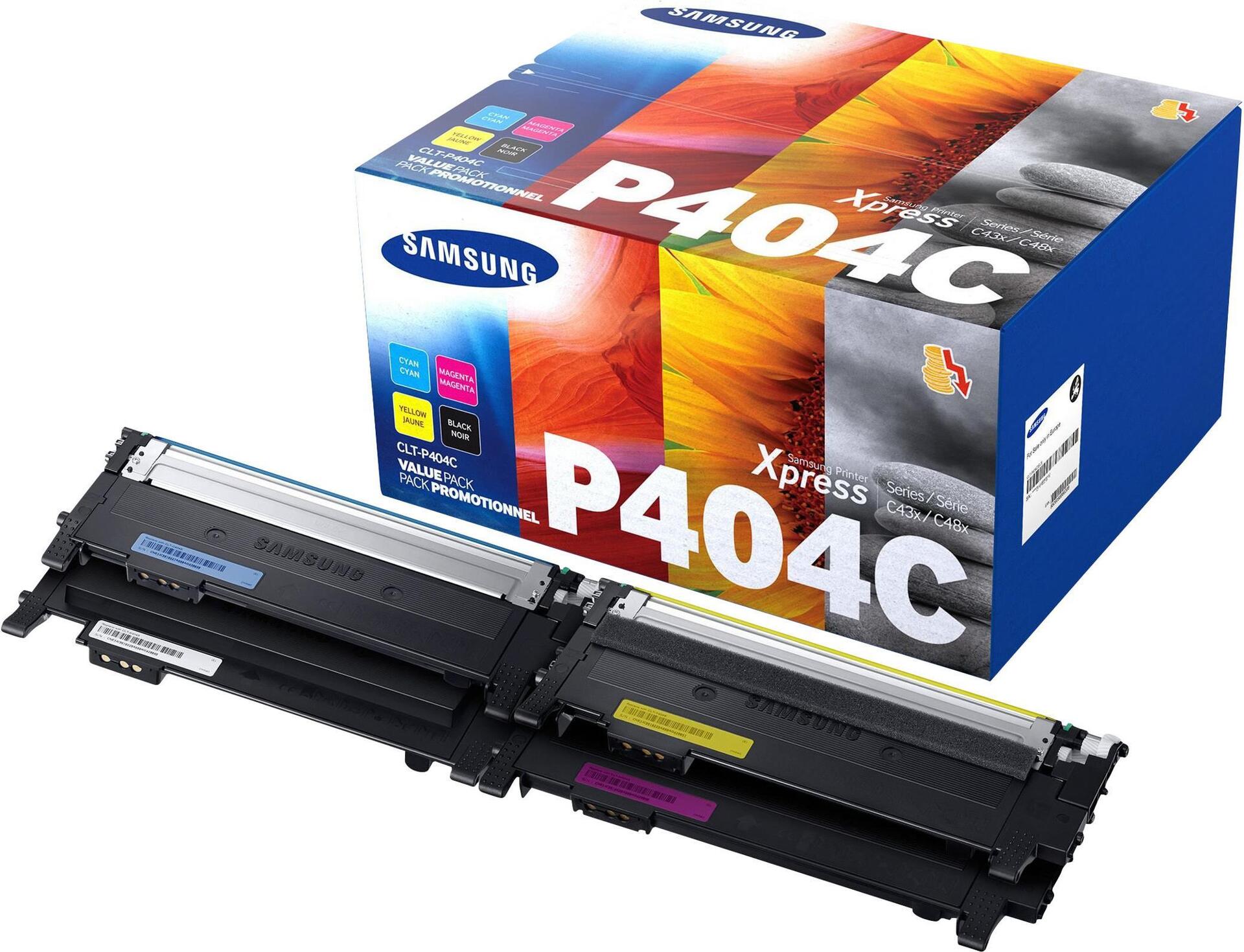 HP INC Samsung CLT-P404C - 4-pack - black. Cyan. Magenta - - - toner cartridge (SU365A) - F�r Samsung CLX-3302. 3303
