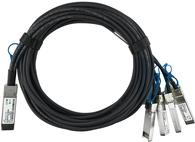 Compatible microtics XQ BC0003-XS    Blue Passive 100gbase-CR4 QSFP28 on 4x25GBase-CR SFP28 Direct Breakout cable. AWG26 (XQ BC0003-XS -