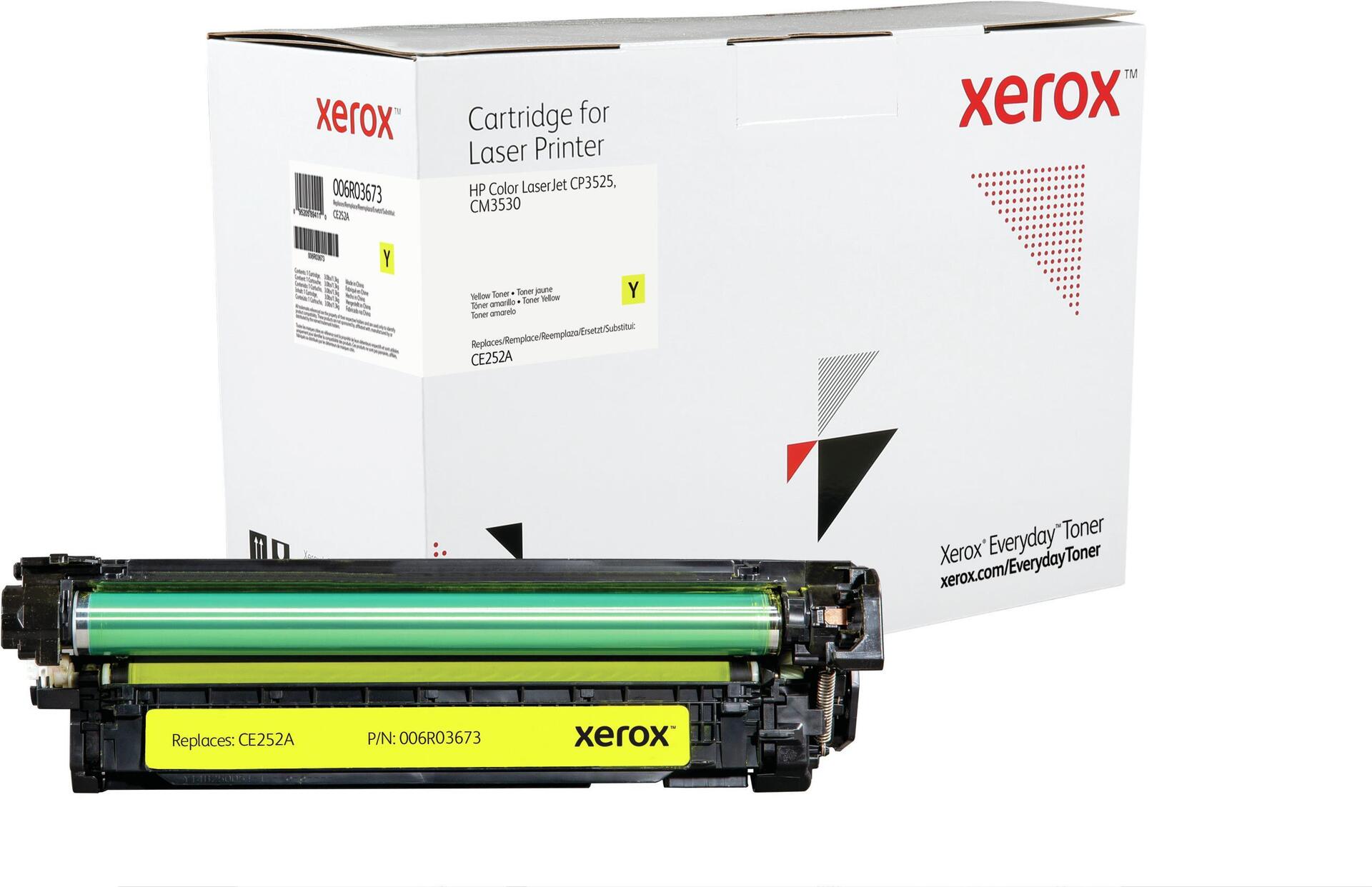 Xerox everyday - toner yellow - replaced 504a for color laserjet CP3525. CM3530 (006R03673))