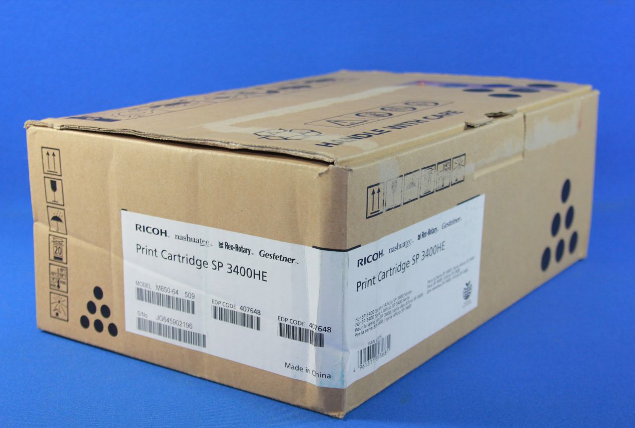 Ricoh Print Toner Cartrdg SP3400E Hy Black Aficio SP3400SF (1CTRGedP) (407648)