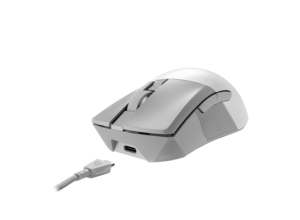 ASUS ROG GLADIUS III Wireless Aimpoint White Mouse Right RF Wireless     Bluetooth     USB Type-A Optical 36000 DPI (90MP02Y0-BMUA10)