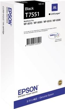 Epson ink black 1000ml WF Pro 8xxx''XL '' - black - ml (C13T75514N)