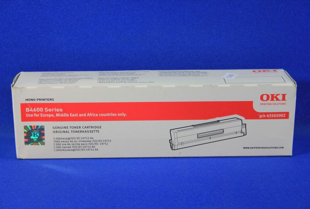 OKI - toner cartridge - 1 x black - 7000 pages - B4600. 4600n. 4600nps. 4600PS (43502002))