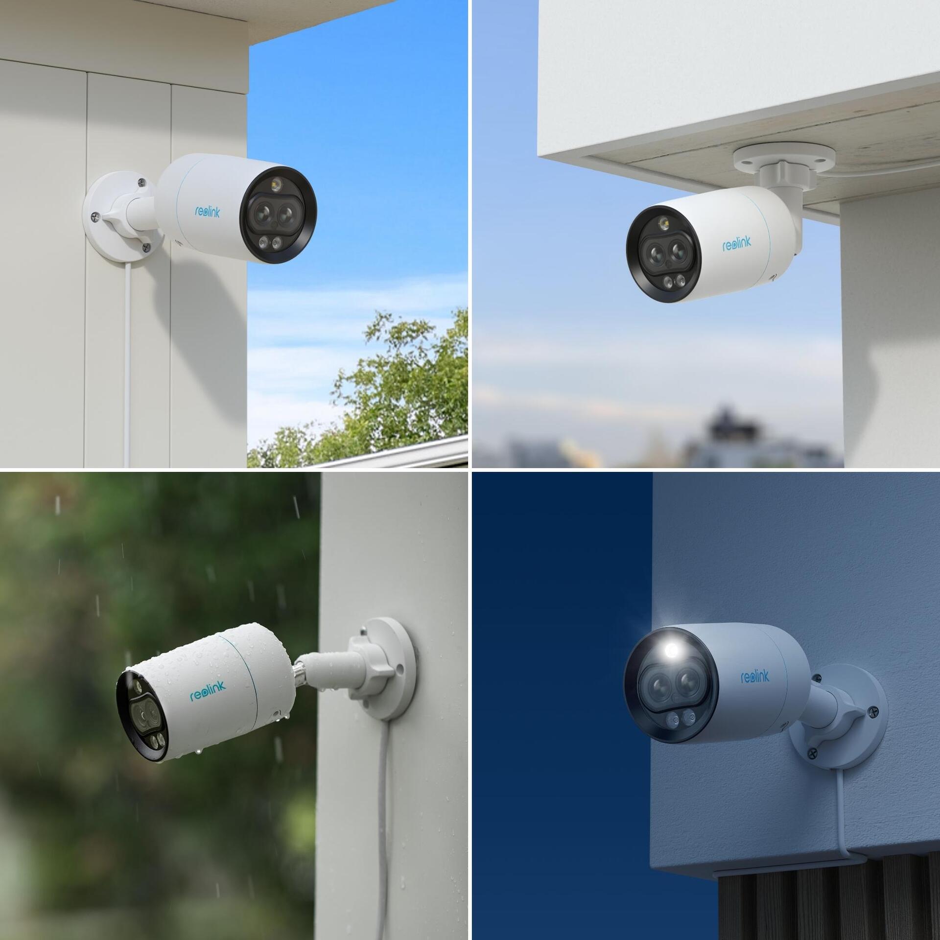 REOLINK P330M Bullet IP security camera inside \\u0026 Au�en 3840 2160 pixel wall (REO-P330M)
