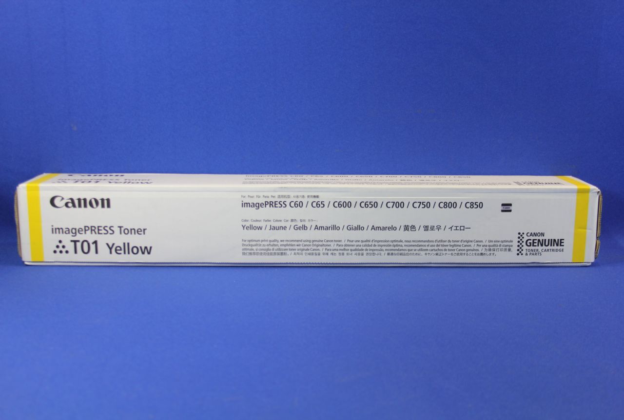 Canon T01 - yellow - original - toner cartridge - for ImagePress C800 (8069b001)