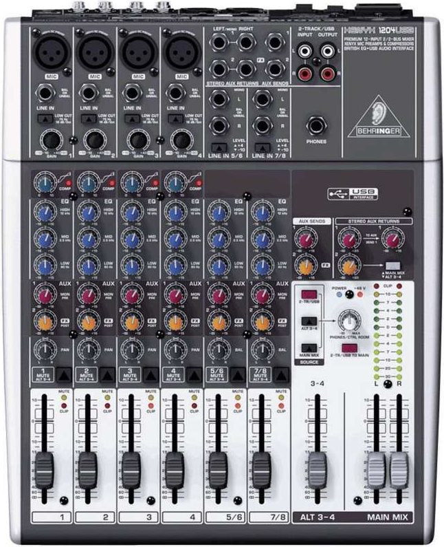 Behringer console mixer Xenyx 1204 USB Number Kan�le8 USB connection (Xenyx 1204 USB)