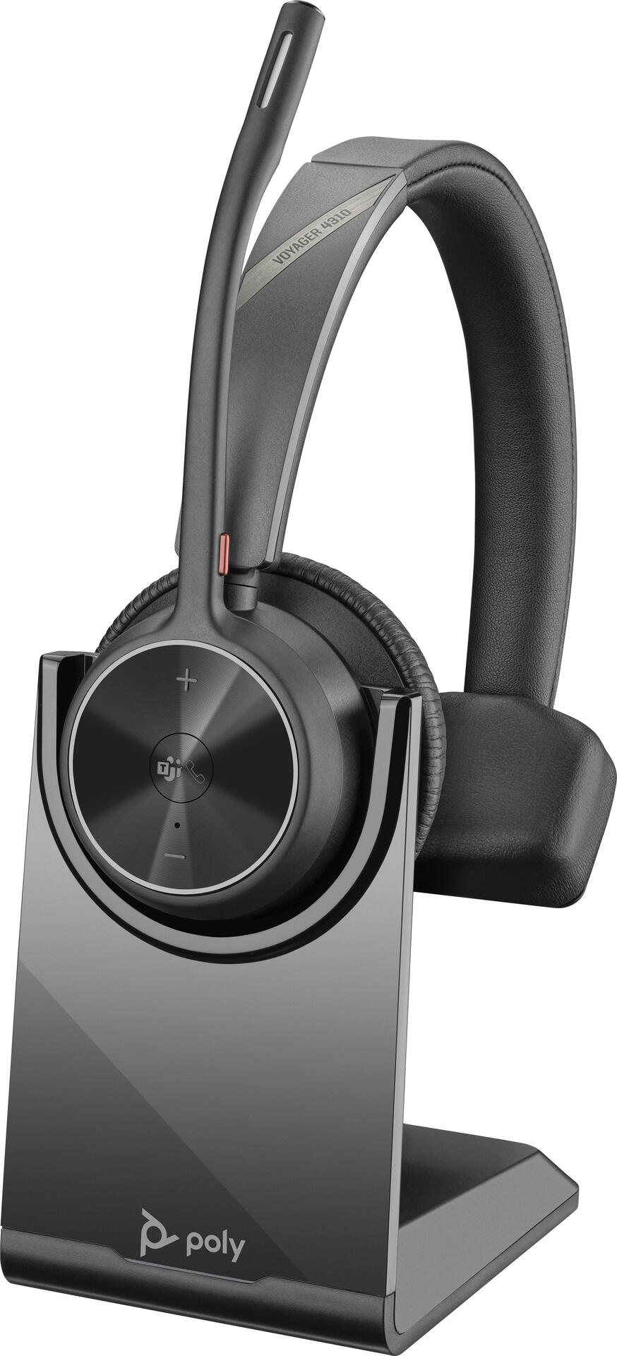 HP poly voyager 4310 - Voyager 4300 Series - Headset - on-ear - Bluetooth - wirelessly wagered - USB-C - - certified F�