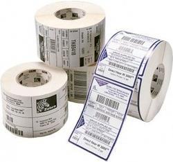Zebra Z-Select 2000t - Permanent self-adhesive acrylettes. Matt - white - x 38 mm - 6742 label (s) (1 roll (s) x