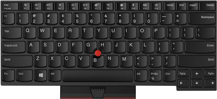 LENOVO DABRITON - replacement keyboard notebook - with trackpoint - backlit - - fashion A485 20mu. 20mv. T480 20L6 (01HX527)