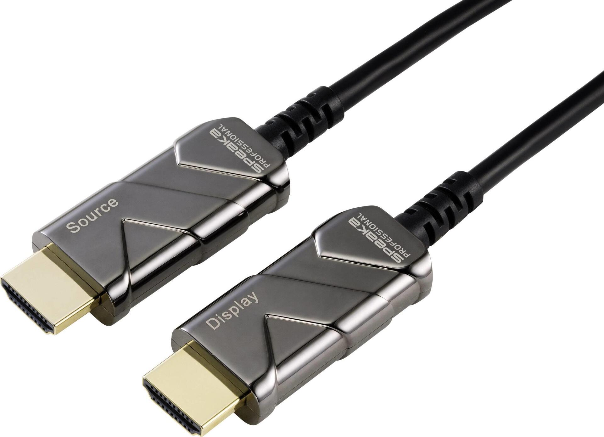 Speaka Professional HDMI connection cable 2000 M Ultra HD (4K) HDMI with Ethernet Black 1x HDMI plug - 1x HDMI connector (SP-8821992))