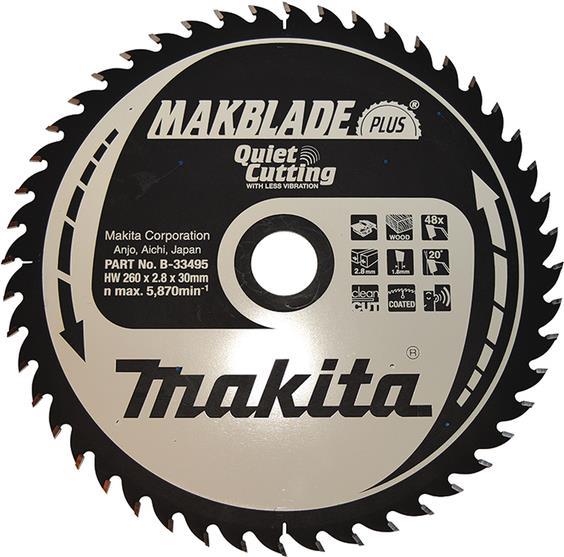 Makita Makblade    B-33495 hard metal circular blade 260 x 30 1 mm dose number 48 1 ST