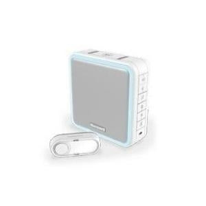 Honeywell Serie9 radio gong set repeater function MP3 melody selection white radio range from to 200 m with repeater function - selection from 8 melodies