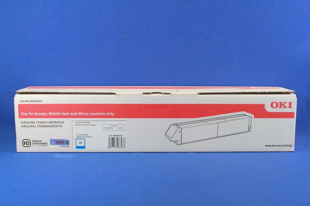 OKI - cyan - original - toner cartridge - for OKI PRO9431. PRO9542. ES 9431. 9541