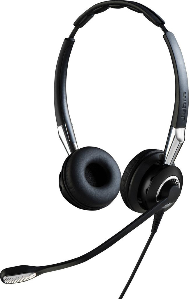JABRA BIZ 2400 II DUO WB YP 82. NOISE CANCELLING - WITEBAND microphone arm freespine (�Berkopfb�gel). Bordinary. Corded (2489-820-209)