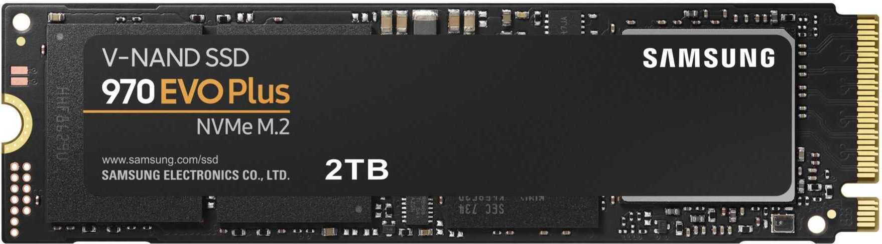 Samsung 970 EVO plus NVME M2 SSD - 2 TB Solid State Drive (SSD) PCI Express 30 V-NAND MLC (MZ-V7S2T0BW)