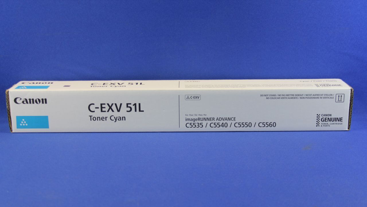 Canon C-Exv 51l C - Cyan - Original - toner cartridge - Imagerunner Advance C5535i. C5540i. C5560i (0485C002)