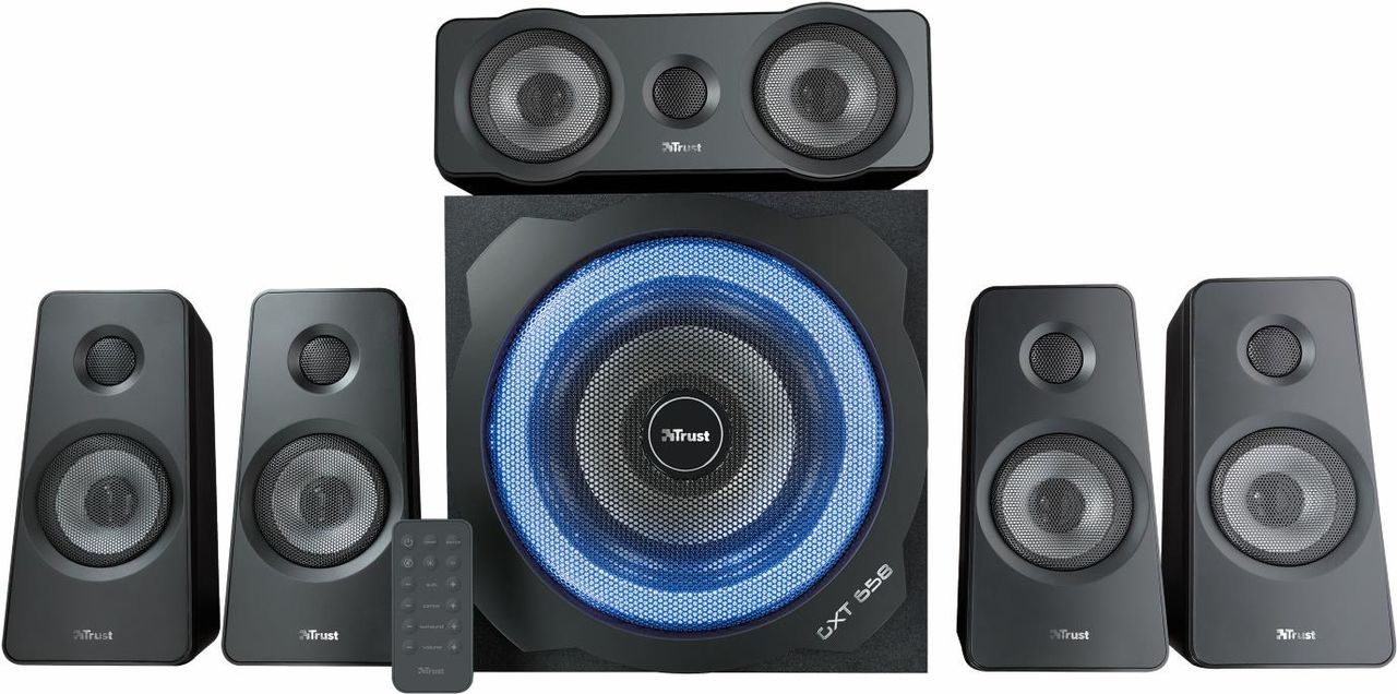 Trust GXT 658 Tytan - speaker system - 51 channel - 90 watt (total) - black (21738)