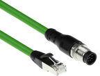 Act industrial 1000 meters sensor m12a 8-pin male to RJ45 Male. Ultraflex SFUTP TPE Cable. Shielded (SC3816)