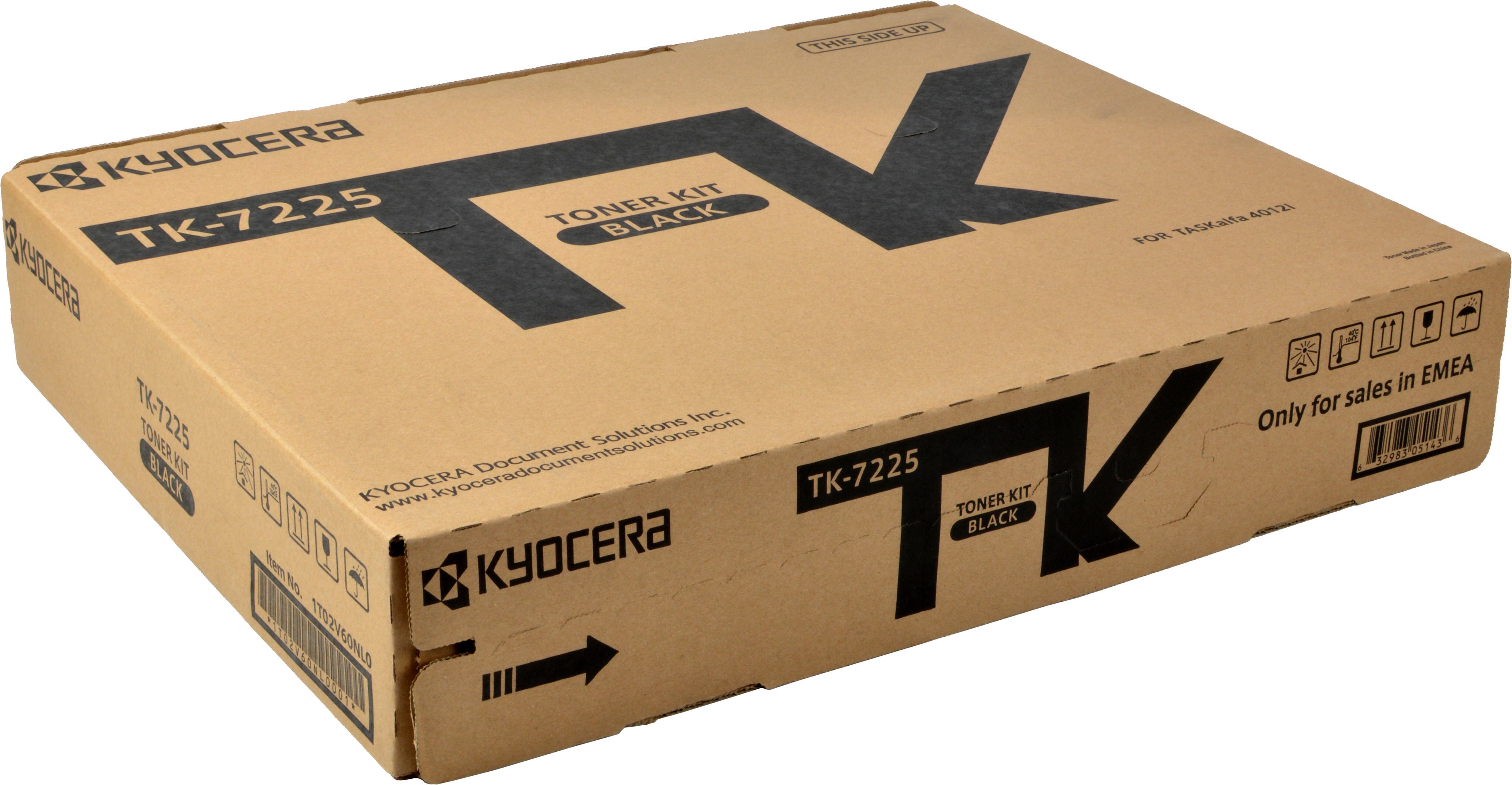 Kyocera TK 7225 - black - Original - toner cartridge - F�r Taskalfa 4012i (1T02V60NL0)