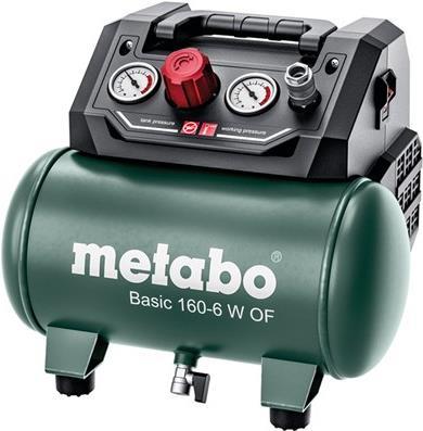 Metabo Basic 160-6 W of - air pressure compressor - 0.9 kW - �Lref-free - 160 LMIN - 6 liter (601501000))