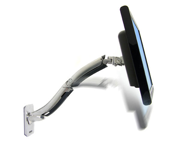 Ergotron Wall Wall Mount LCD ARM - fastening kit (joint arm. Table holder. Flat bracket F�r adapter plate) F�r LCD display - aluminum steel - polished aluminum