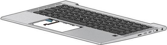 HP M07132-031 - keyboard - 35.6 cm (14 ) - UK English - keyboard with back lighting - HP - ZBOOK FIREFLY 14 G7 (M07132-031)