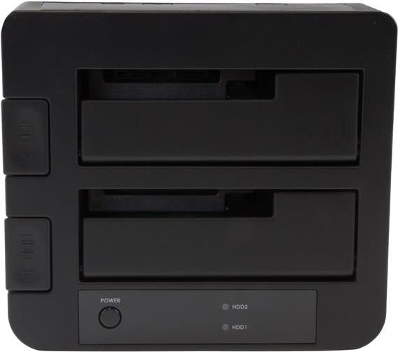 Startechcom USB 3.1 GEN 2 (10GBPS) Dual-Bay Dock for 2535 SATA Drives - memory controller with Data display - - 6.4 cm. 8.9 cm (