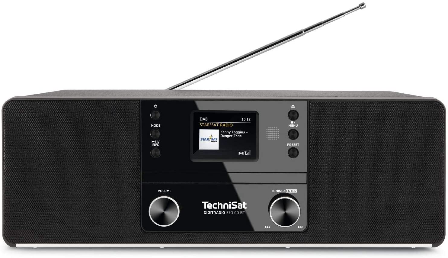 Technisat Digitradio 370 CD BT - audio system - 2 x 5 watts - black