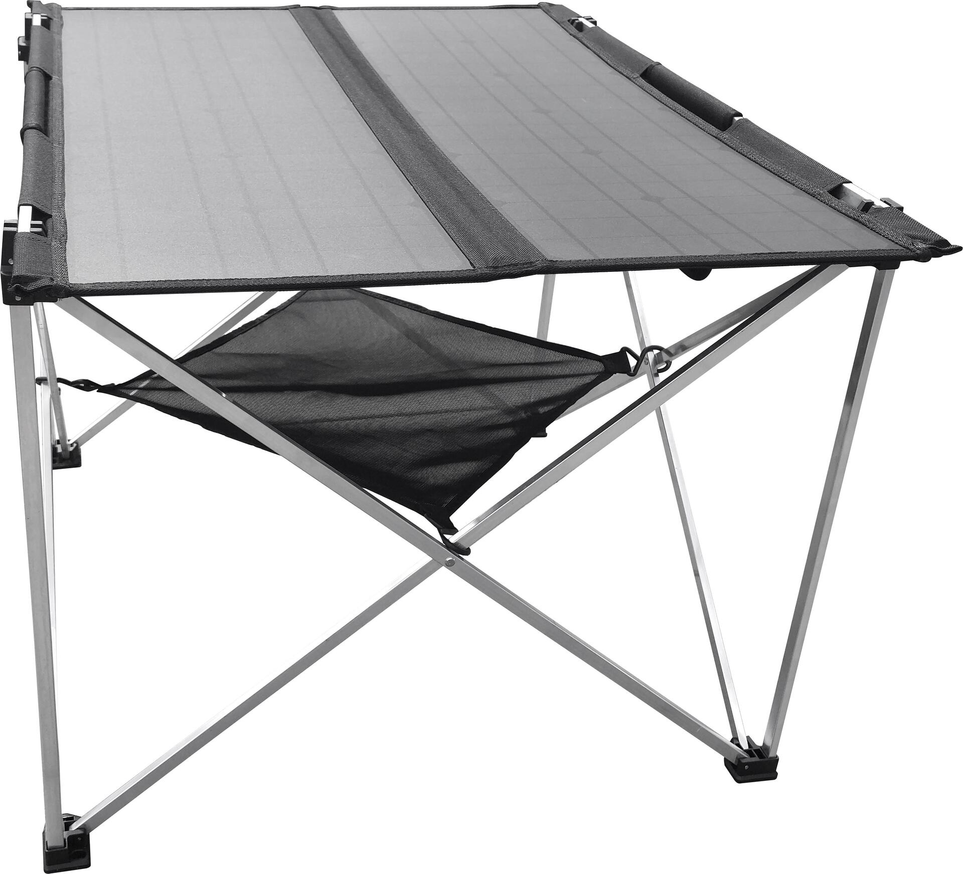 Technaxx foldable solar camping table 60W TX-252 - black. Silver 5084 resilience (weight) (max) 20 kg (5084)