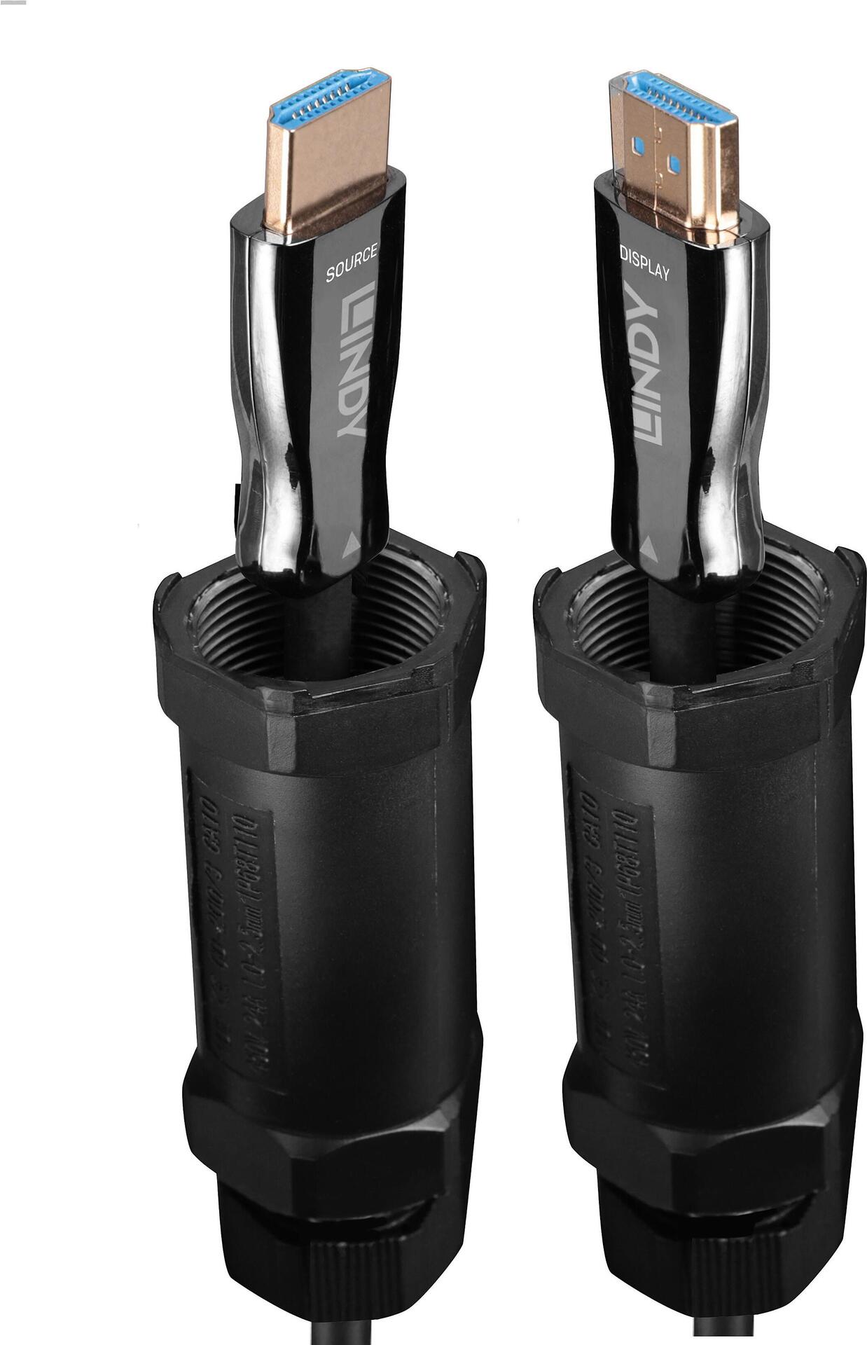 Lindy 15m armored fibre optic hybrid HDMI 8K60 cable (38528)