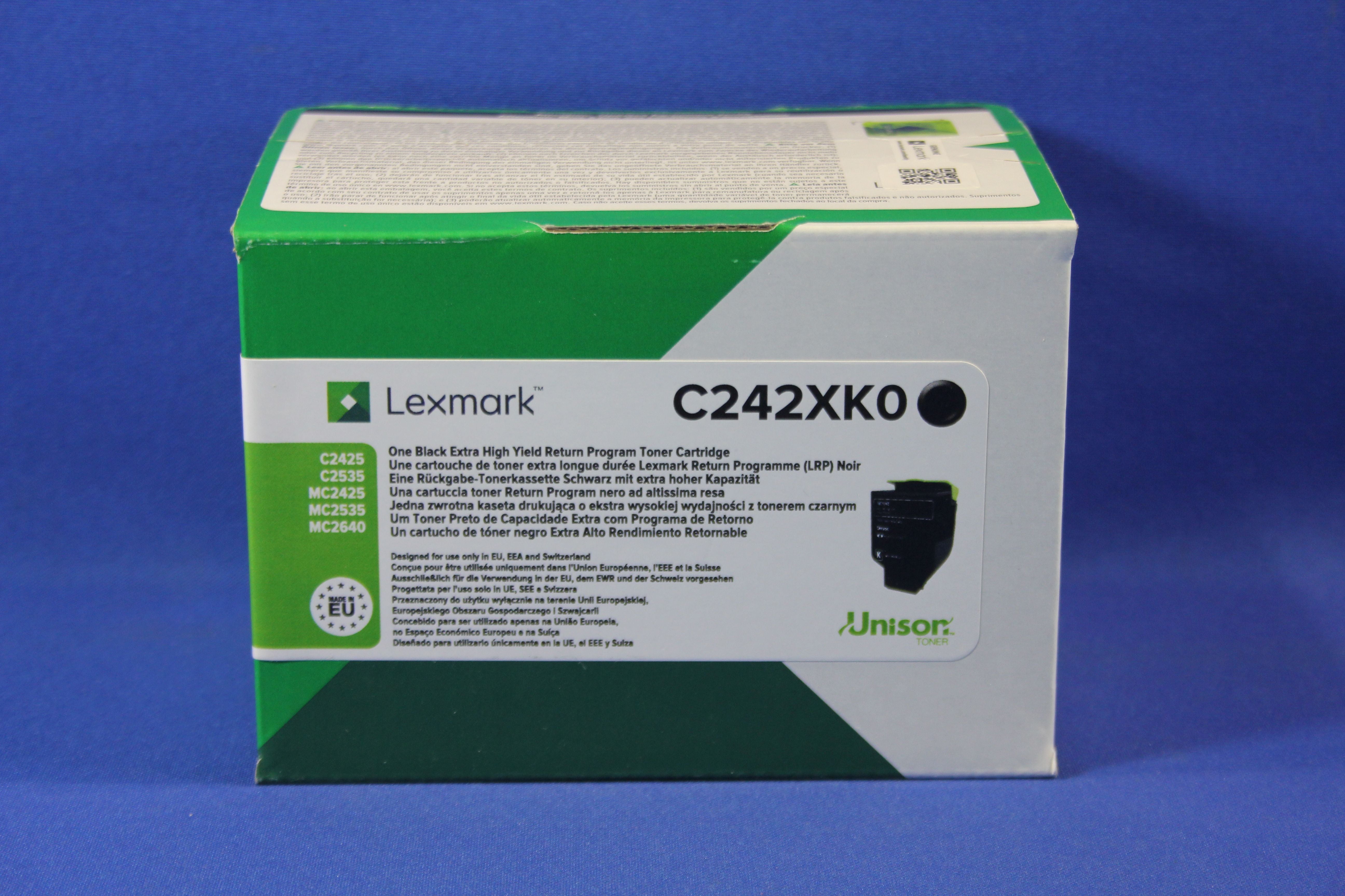 LEXMARK - ULTRA HIGH CAPACITY - black - original - LCCP. LRP - LEXMARK C2535DW. MC2535ADWE. MC2640ADWE (C242XK0)