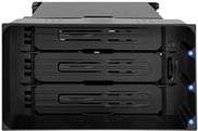 Icy Dock Icydock 3x35 SATA in 2x525 Bay Backplace Cage 80mm fan (MB830SP-B)