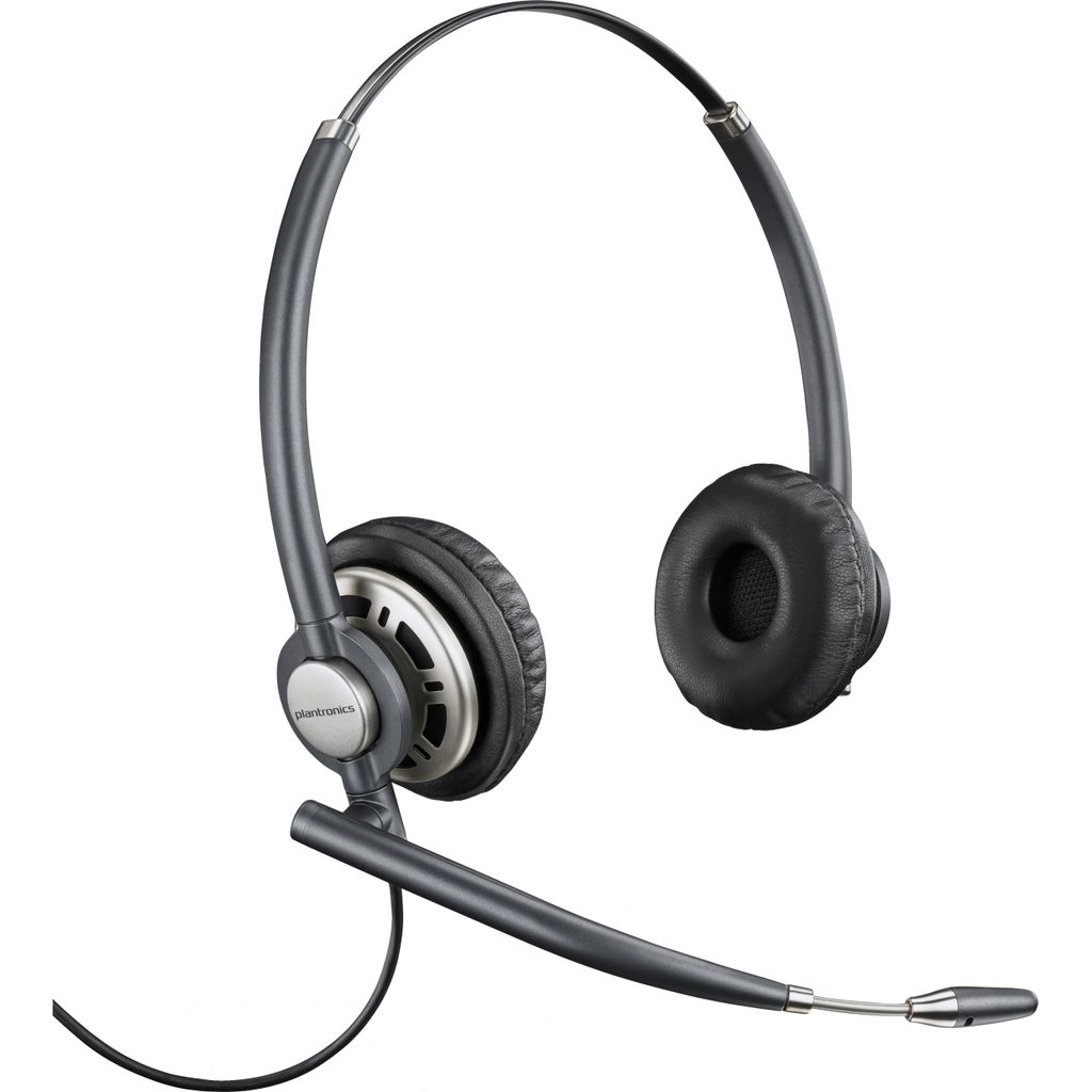 HP Poly EncorePro HW720 - EncorePro 700 Series - Headset - on-ear - wire-bound - active downside - USB-A - black (8R707AA#Fig)