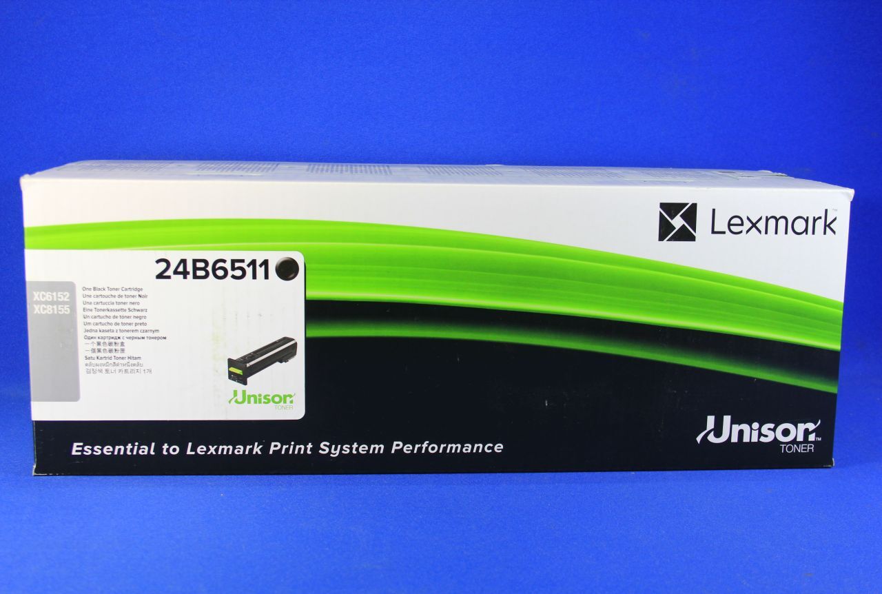 Lexmark - black - original - toner cartridge - for Lexmark XC6152DE. XC6152DTFE. XC8155DTE (24B6511)