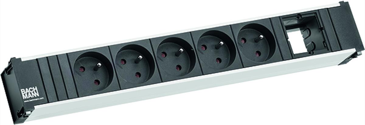 912014 Coni socket strip. 5-fold current input socket. 1x room (912014)