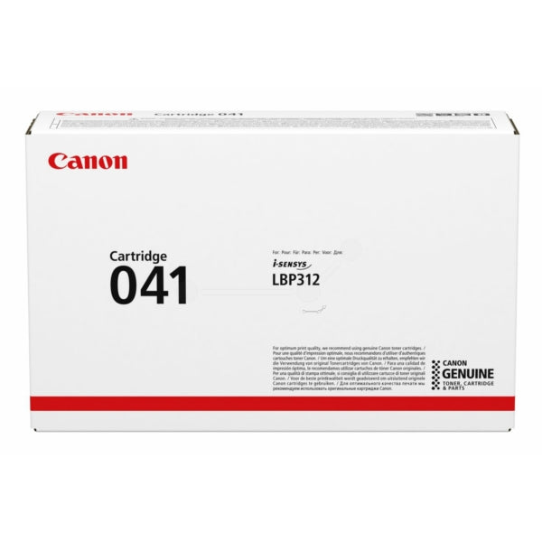 Canon 041 - high yield - black - original - toner cartridge - ImageClass LBP312dn. I-Sensys LBP312X (0452C002)