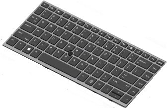 HP - replacement keyboard notebook - backlit - Italian - elitebook 745 G5. 840 G5. Mobile Thin Client MT44. MT45