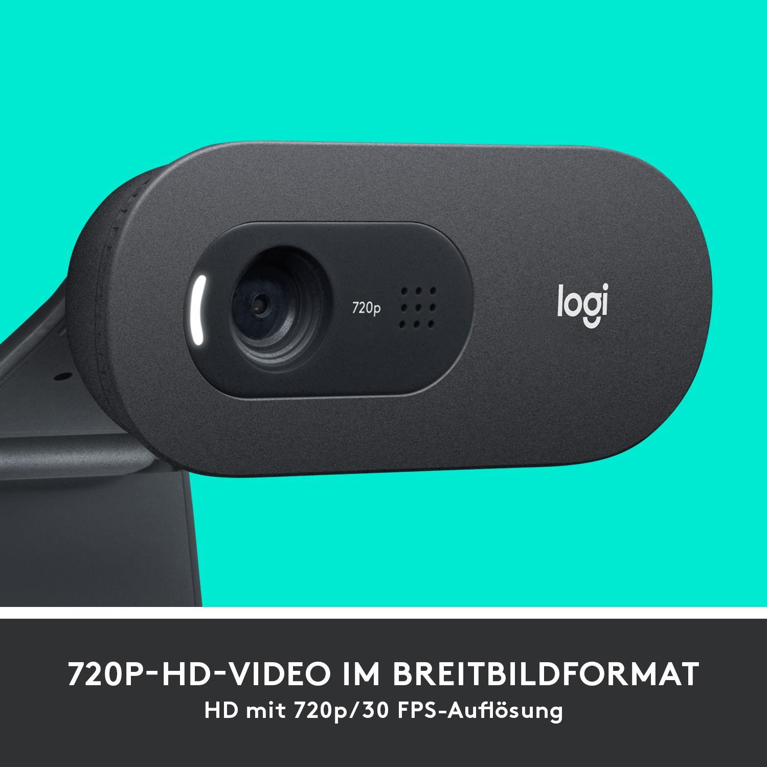 Logitech C505 HD webcam 1280 720 pixel USB black (960-001363)