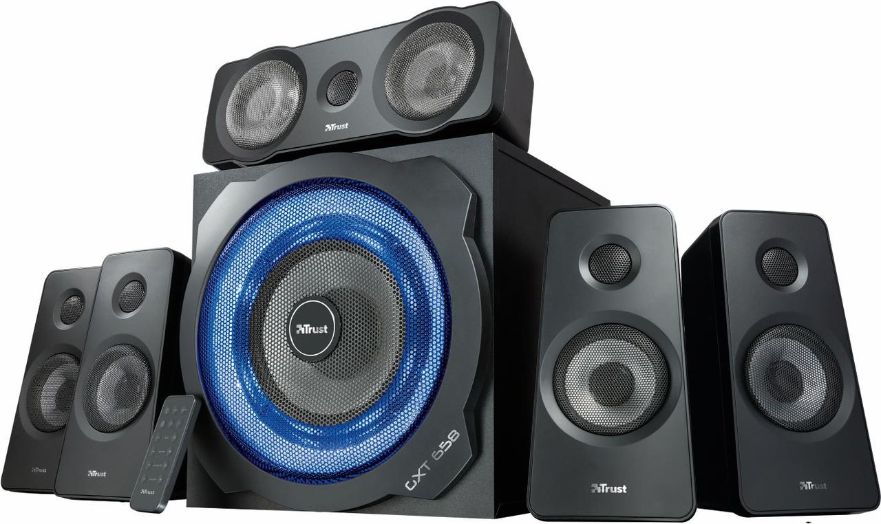 Trust GXT 658 Tytan - speaker system - 51 channel - 90 watt (total) - black (21738)