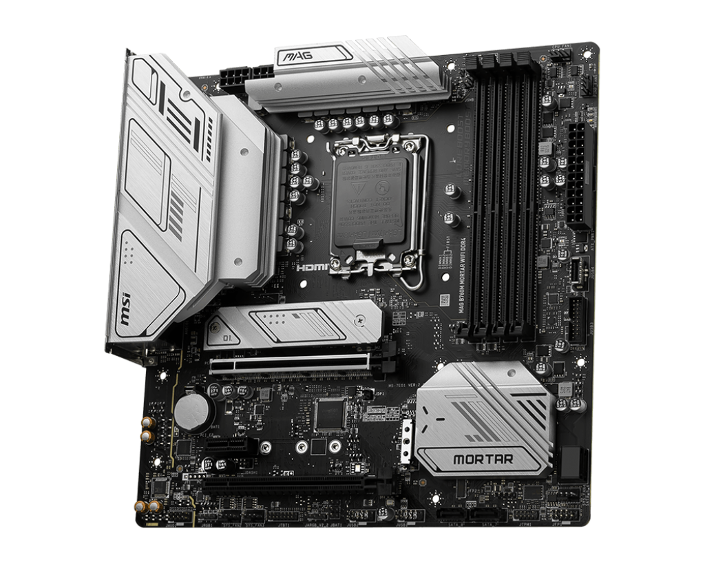 MSI MAG B760M Mortar WIFI DDR4 processor manufacturer Intel. Processor base 1700. Compatible processors Intel Celeron. Intel Pentium Gold Supports RAM.