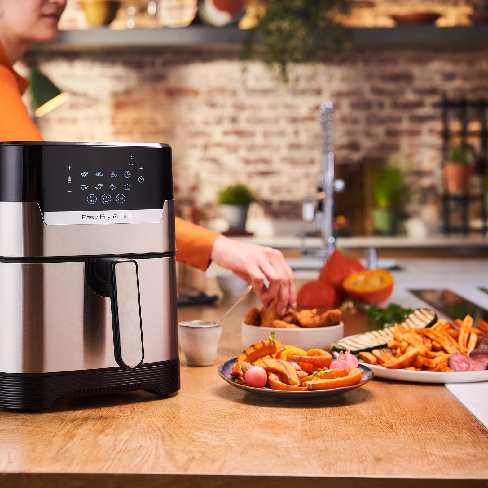 Tefal EASY FRY \\u0026 Grill Deluxe (EY505D) - HOIS ACH air fryer - 4.2 L - 80 �C - �C - 6 person (s) - 60