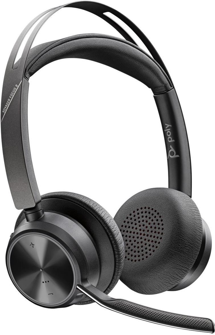 HP Poly Voyager Focus 2 USB-A Headset - B�rocall Center - Bluetooth - Black (77y86aa)