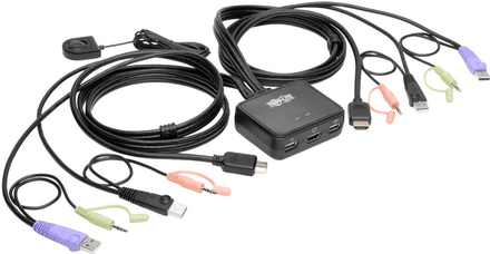 Tripp Lite B032-HUA2 USBHD cable KVM-Switch with 2 connection - audio video - cable and release from USB peripheral (B032-HUA2)