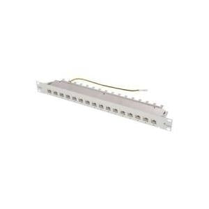 TeleGiTner 48.30cm (19) patch panel. Kat6a (deep). 24xrj45. Schwarz 24 X RJ45 couplings. Fully shielded. With itgrated contact - 1 stake