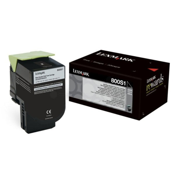 LEXMARK 800S1 - black - Original - toner patron LCCP - for LEXMARK CX310dn. CX310N