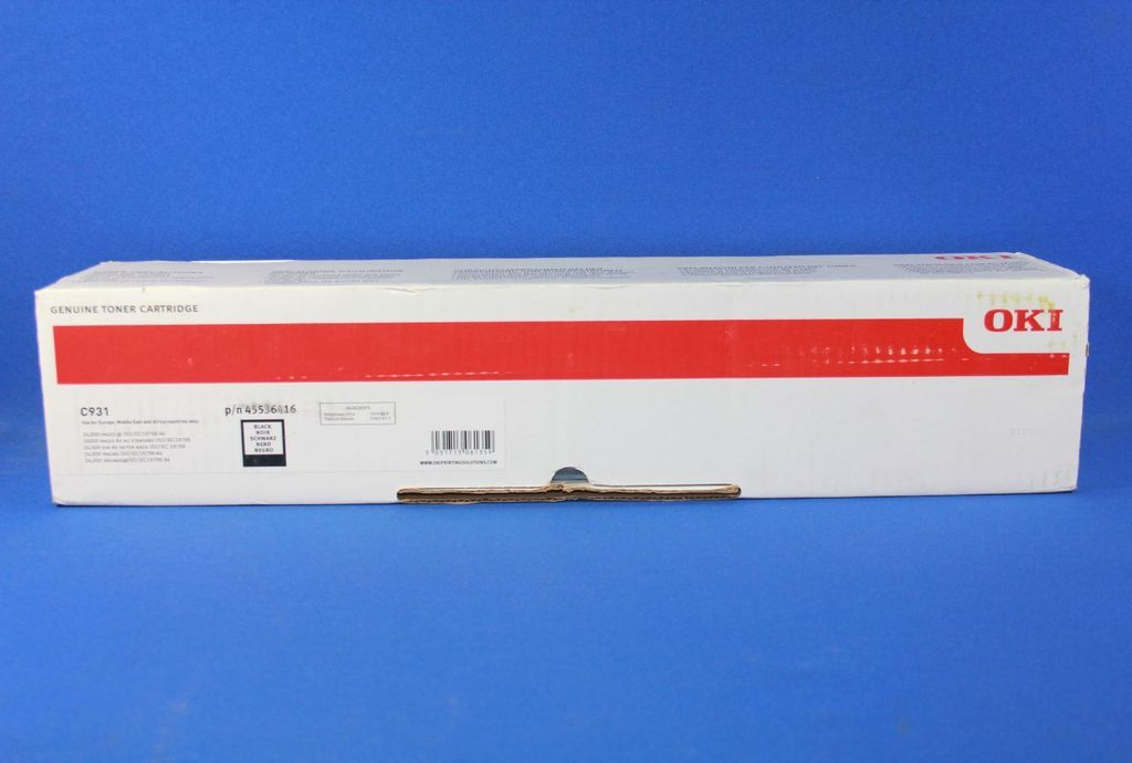OKI - black - original - toner cartridge - for C931. 931dn (45536416)